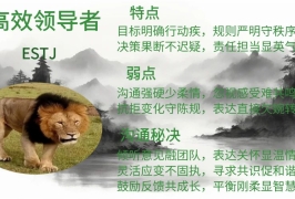 高效领导者ESTJ，目标明确行动疾，规则严明守秩序